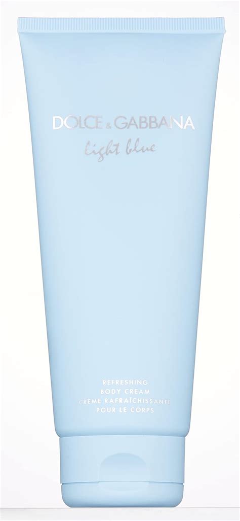 light blue body lotion.